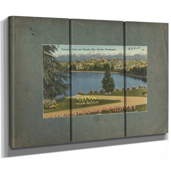 Volunteer Park And Olympic Mts Seattle Washington — vintage wall art by Bella Frye
