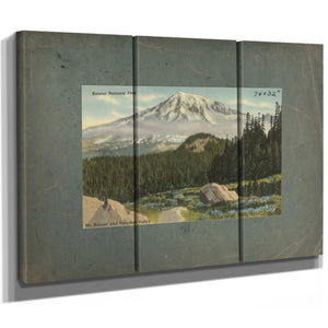 Rainier National Park Mt Rainier And Paradise Valley Washington'4 — vintage wall art by Bella Frye