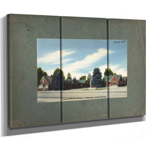 Blue Spruce Motel Spokane Washington — vintage wall art by Bella Frye