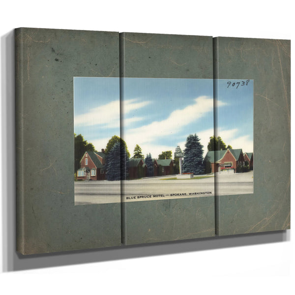 Blue Spruce Motel Spokane Washington — vintage wall art by Bella Frye