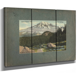 Rainier National Park Mt Rainier And Paradise Valley'1 — vintage wall art by Bella Frye