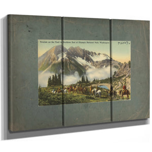Tourist On The Trail Southern End Of Olympic National Park Washington'1 — vintage wall art by Bella Frye