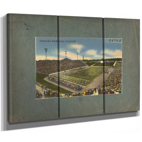 Spokane Memorial Stadium — vintage wall art by Bella Frye