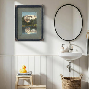 Fairy Lake And Mt Rainier Washington — vintage wall art by Bella Frye
