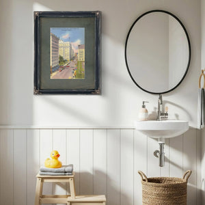 Looking North On Fifth Ave From Taylor St Portland Oregon — vintage wall art by Bella Frye