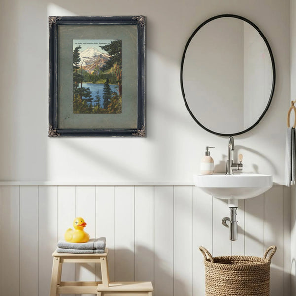 Mt Baker And Reflection Lake Washington — vintage wall art by Bella Frye