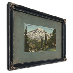 Rainier National Park Mt Rainier And Paradise Valley Washington'3, Ebony frame — vintage framed wall art by Bella Frye