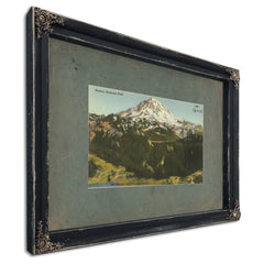 Rainier National Park Mt Rainier And Paradise Valley'2, Ebony frame — vintage framed wall art by Bella Frye
