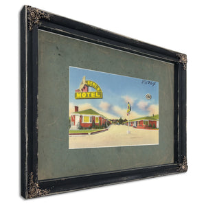 Seal's Motel, Ebony frame — vintage framed wall art by Bella Frye