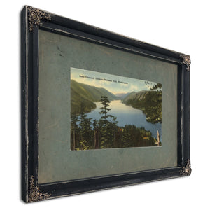 Lake Crescent Olympic National Park Washington, Ebony frame — vintage framed wall art by Bella Frye