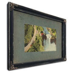 Snoqualmie Falls Washington, Ebony frame — vintage framed wall art by Bella Frye