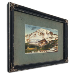 Crossing Mazama Ridge Rainier National Park Washington, Ebony frame — vintage framed wall art by Bella Frye