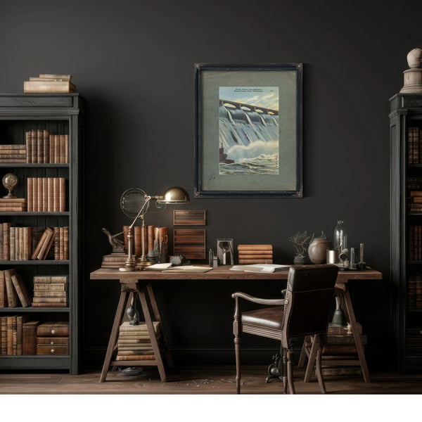 Grand Coulee Dam Spillway Grand Coulee Dam Washington — vintage wall art by Bella Frye