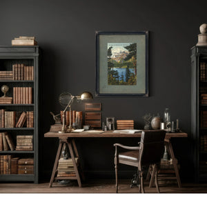 Mt Baker And Reflection Lake Washington — vintage wall art by Bella Frye