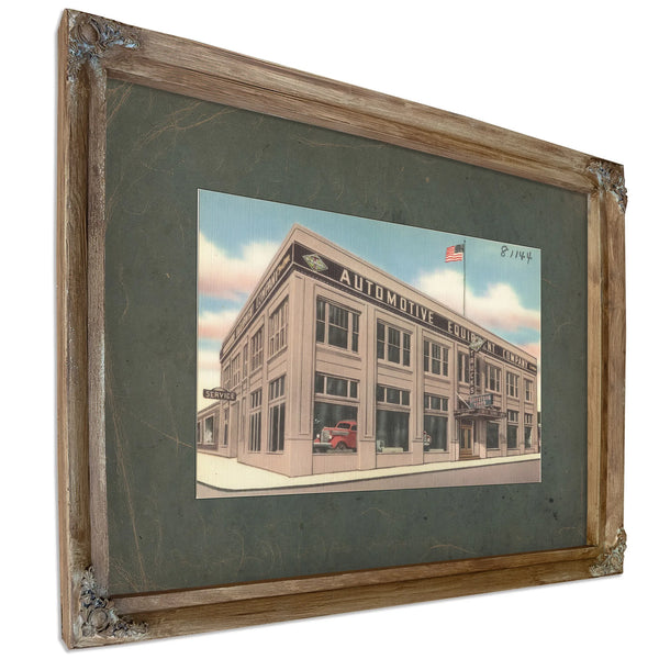 Automotive Equipment Company, Verdigris frame — vintage framed wall art by Bella Frye