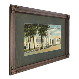 State Capitol Salem Oregon'1, Bourbon frame — vintage framed wall art by Bella Frye