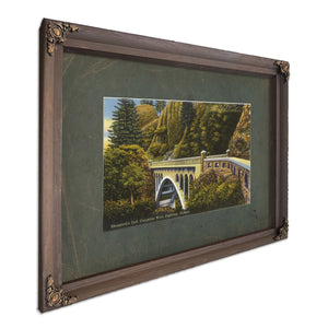 Shepperd's Dell Columbia River Highway Oregon'1, Bourbon frame — vintage framed wall art by Bella Frye