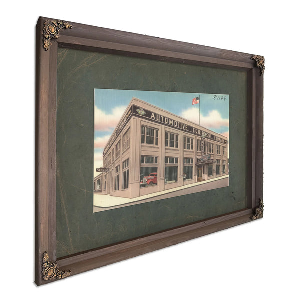 Automotive Equipment Company, Bourbon frame — vintage framed wall art by Bella Frye