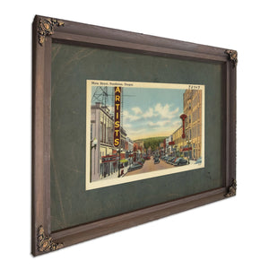 Main Street Pendleton Oregon, Bourbon frame — vintage framed wall art by Bella Frye
