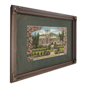 The Monastery Sanctuary Of Our Sorrowful Mother Portland Oregon, Bourbon frame — vintage framed wall art by Bella Frye