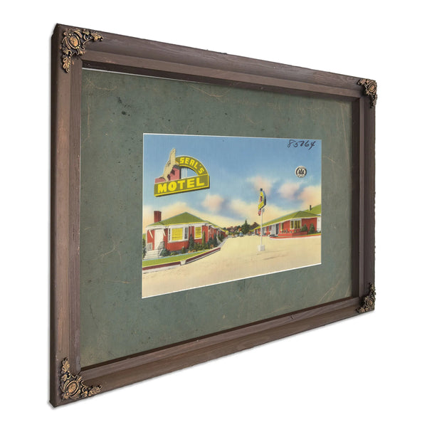 Seal's Motel, Bourbon frame — vintage framed wall art by Bella Frye