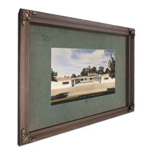 Barchris Motor Court Goldendale Washington, Bourbon frame — vintage framed wall art by Bella Frye