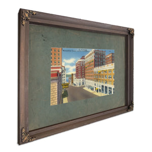 Metropolitan Center Seattle Washington, Bourbon frame — vintage framed wall art by Bella Frye