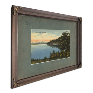 Hood Canal Washington, Bourbon frame — vintage framed wall art by Bella Frye