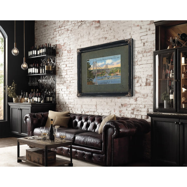 U S S Portland Passing Under St John's Bridge Portland Oregon — vintage wall art by Bella Frye