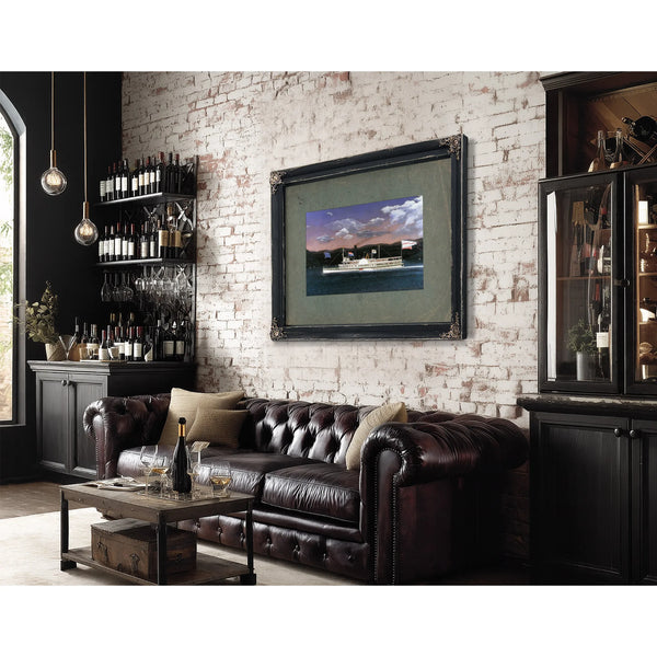 Steamboat Jesse Hoyt on the Hudson River — Framed Wall Art Room View | Bella Frye
