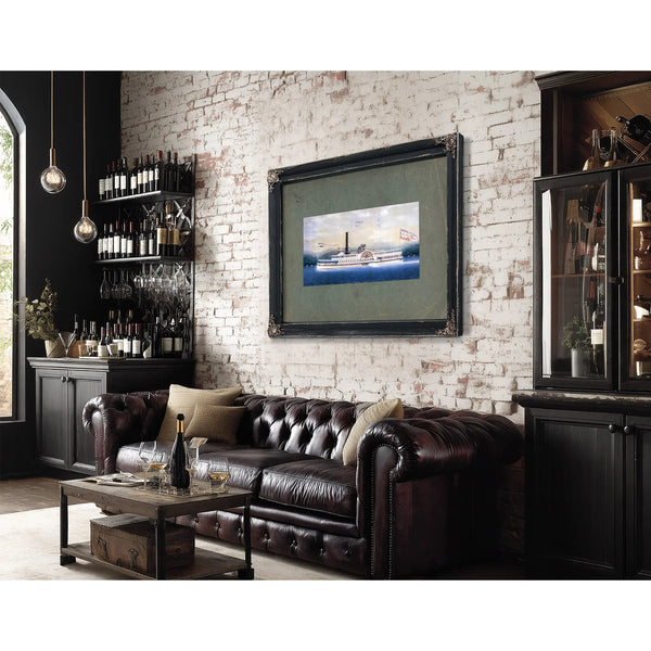 Steamboat Harlem on the Hudson River — Framed Wall Art Room View | Bella Frye