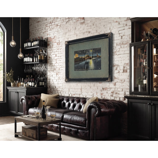 Moonlight On The Spokane River Spokane Washington — vintage wall art by Bella Frye