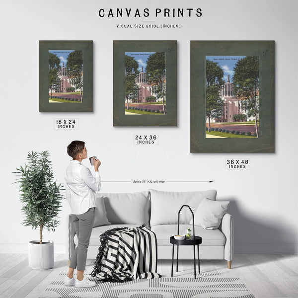 State Capitol Salem Oregon — vintage wall art by Bella Frye