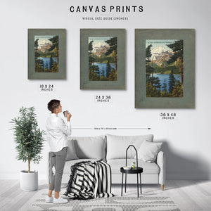 Mt Baker And Reflection Lake Washington — vintage wall art by Bella Frye