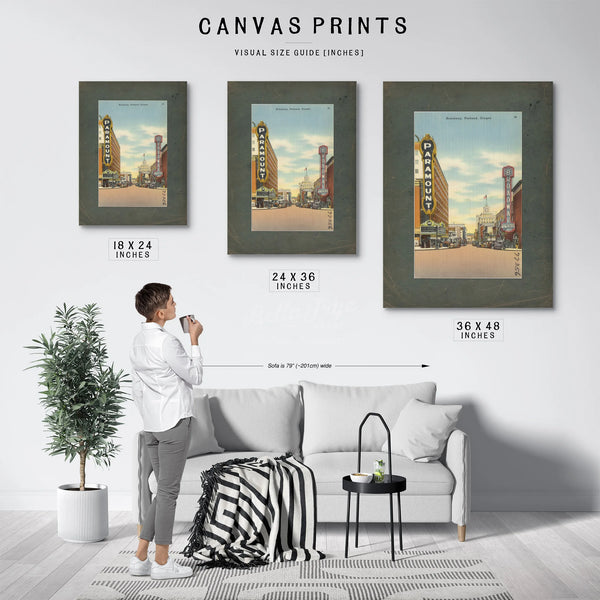 Broadway Portland Oregon — vintage wall art by Bella Frye