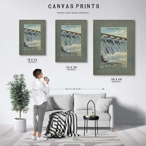 Grand Coulee Dam Spillway Grand Coulee Dam Washington — vintage wall art by Bella Frye