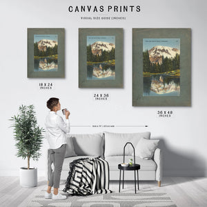 Fairy Lake And Mt Rainier Washington — vintage wall art by Bella Frye