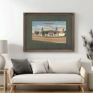 Pilot Butte Motor Court — vintage wall art by Bella Frye