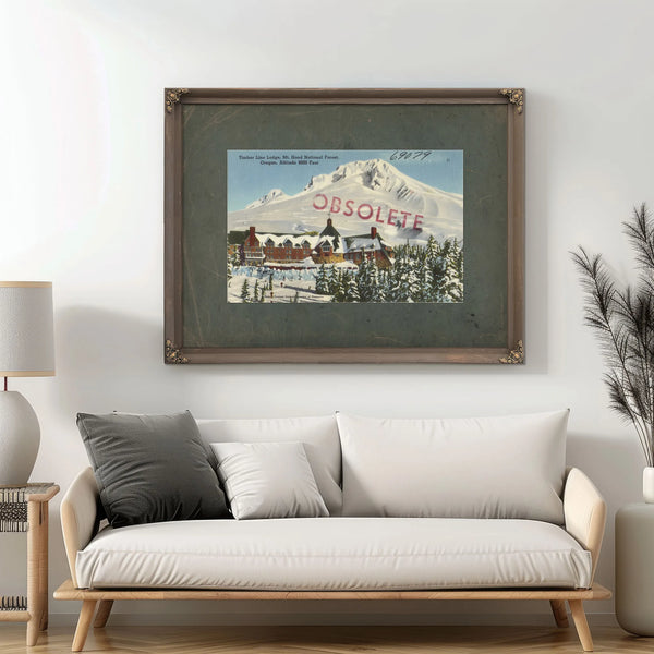 Timberline Lodge Mt Hood National Forest Oregon Altitude 6000 Feet — vintage wall art by Bella Frye