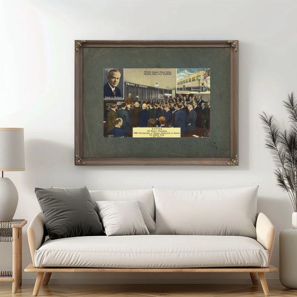 Frank L Mcguire World's Largest Home Seller Monthly Sales Over $1000000 — vintage wall art by Bella Frye