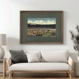 Judging Rose Festival Floats Multnomah Stadium Portland Oregon — vintage wall art by Bella Frye
