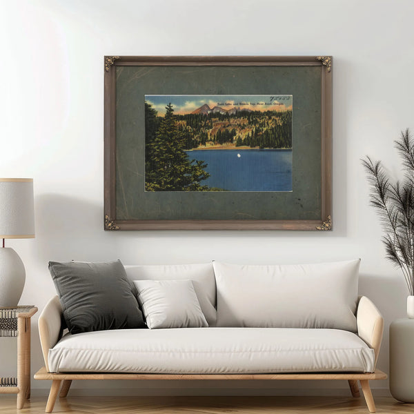 Todd Lake And Broken Top Near Bend Oregon — vintage wall art by Bella Frye