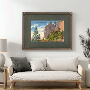 Bishop Cap At Shepperd's Dell Columbia River Highway Oregon B — vintage wall art by Bella Frye