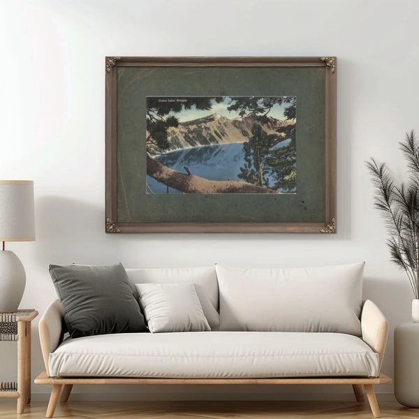 Crater Lake Oregon — vintage wall art by Bella Frye