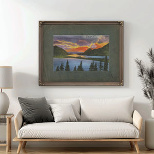 Sunset On The Columbia Portland Oregon — vintage wall art by Bella Frye