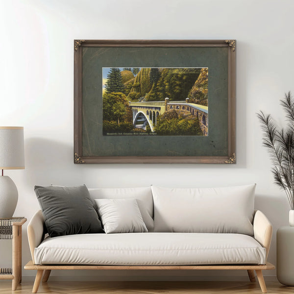 Shepperd's Dell Columbia River Highway Oregon'1 — vintage wall art by Bella Frye