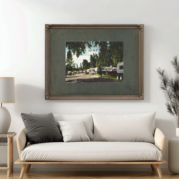Portland Trailer Court On Us 99 Portland Ore — vintage wall art by Bella Frye
