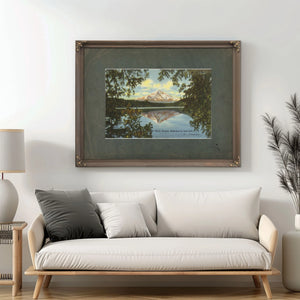Mt Hood Oregon Reflection In Lost Lake'2 — vintage wall art by Bella Frye