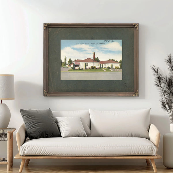 Mel Wana Motel Portland Oregon — vintage wall art by Bella Frye