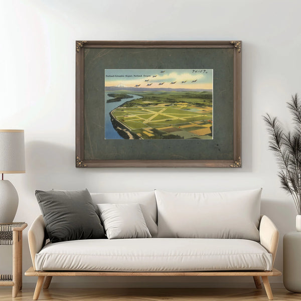 Portland Columbia Airport Portland Oregon — vintage wall art by Bella Frye